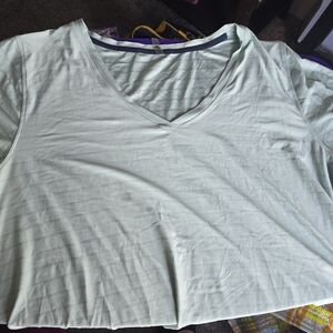 MTA Sport Light Green V-Neck Women's Tee